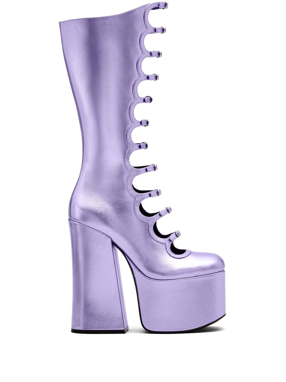 Marc Jacobs The Metallic Kiki 靴子 - 紫色