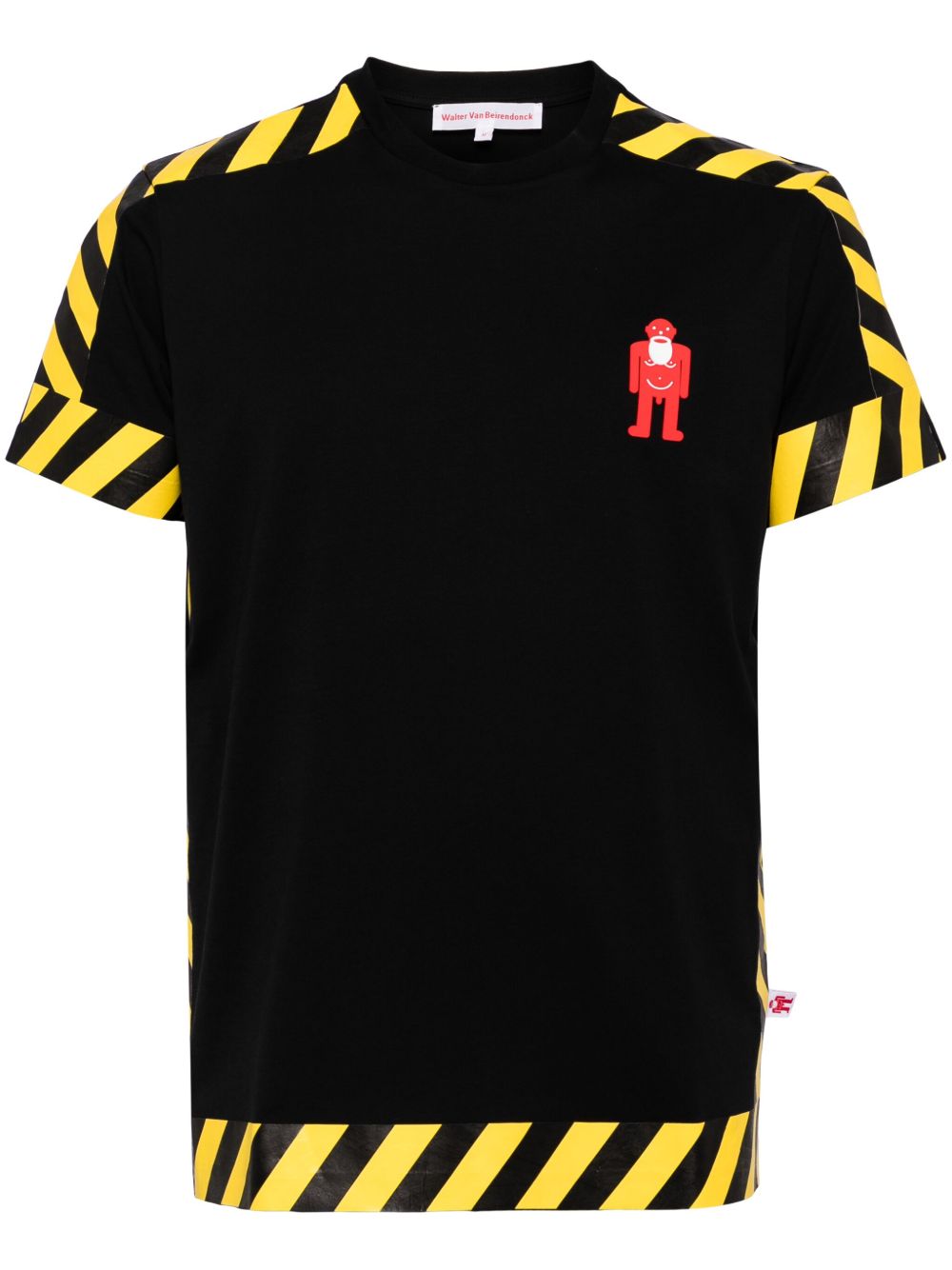 Walter Van Beirendonck Danger 棉T恤 - 蓝色