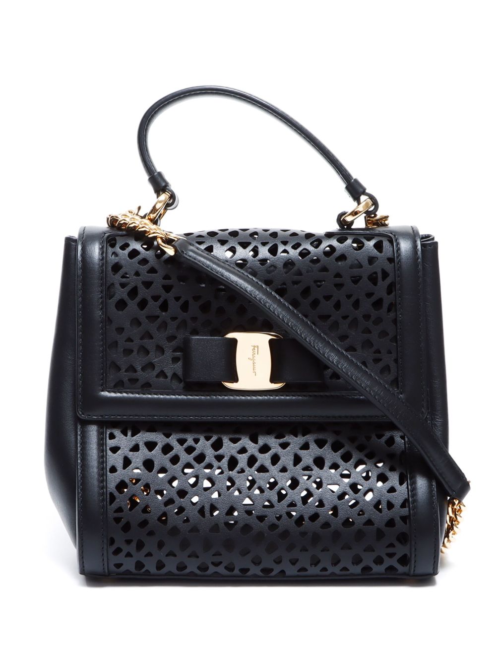 Ferragamo Pre-Owned Valla 单肩包 （典藏款） - 黑色