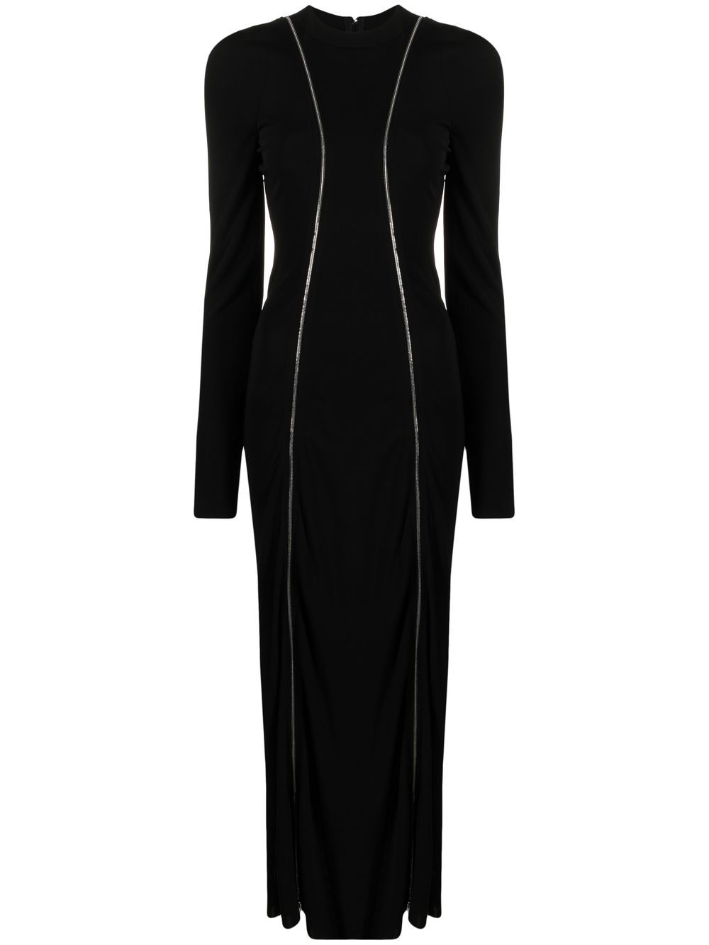 Victoria Beckham 滚边边饰细节连衣裙 - 黑色