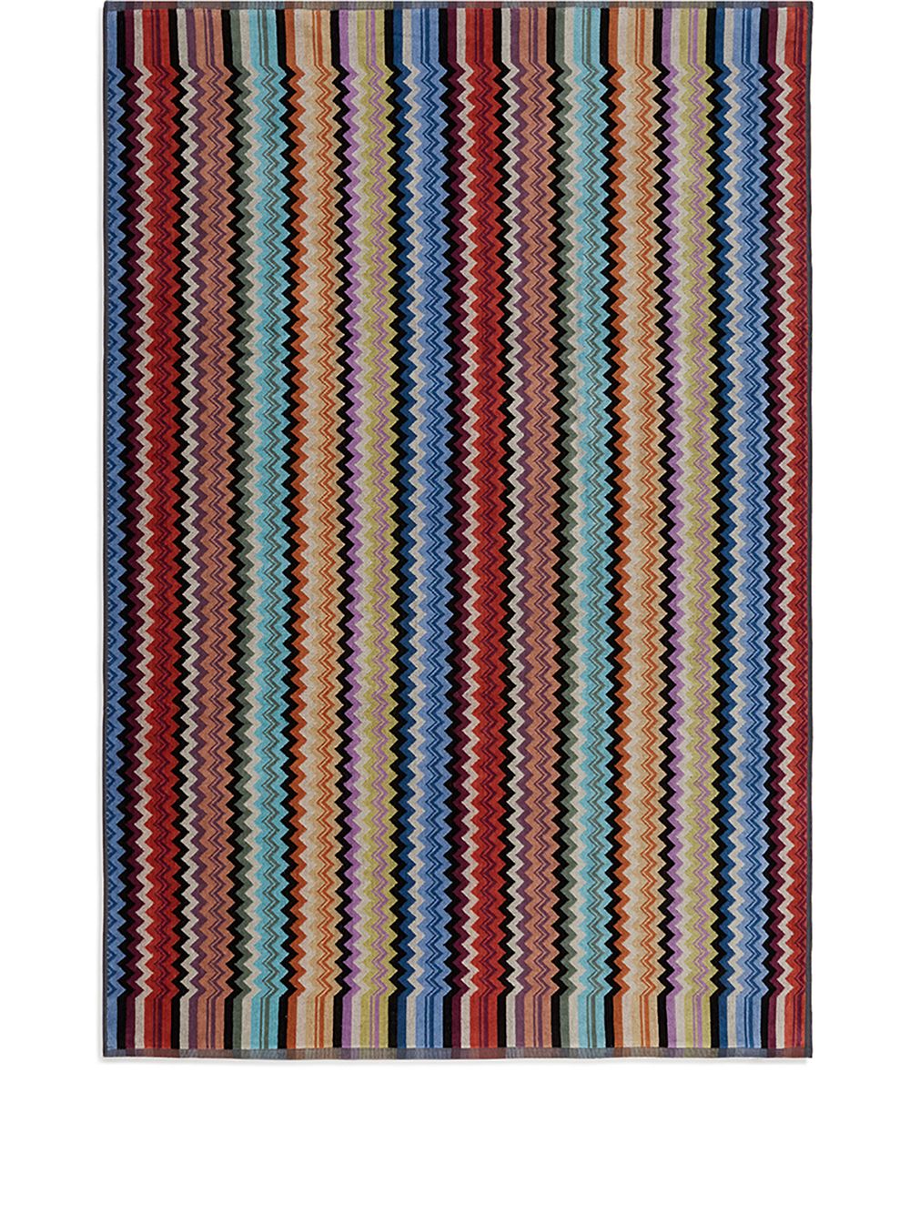 Missoni Home Adam 人字纹图案印花浴巾 - 橘色