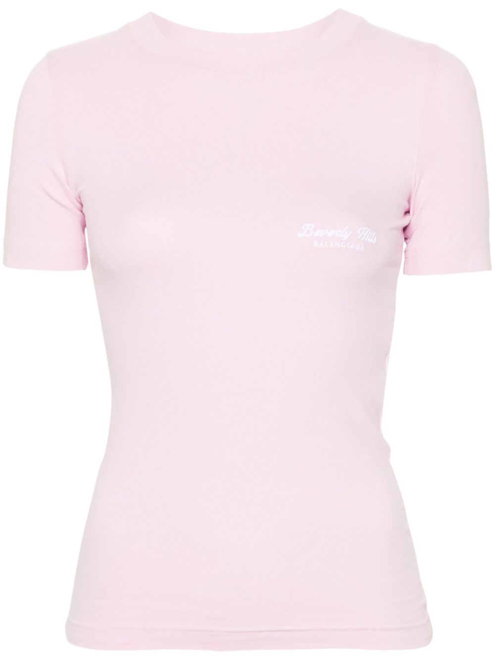 Balenciaga Beverly Hills 刺绣T恤 - 粉色