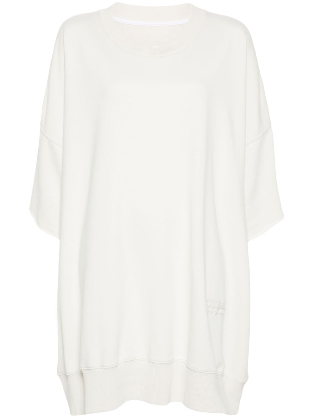 MM6 Maison Margiela 卫衣式连衣裙 - 白色
