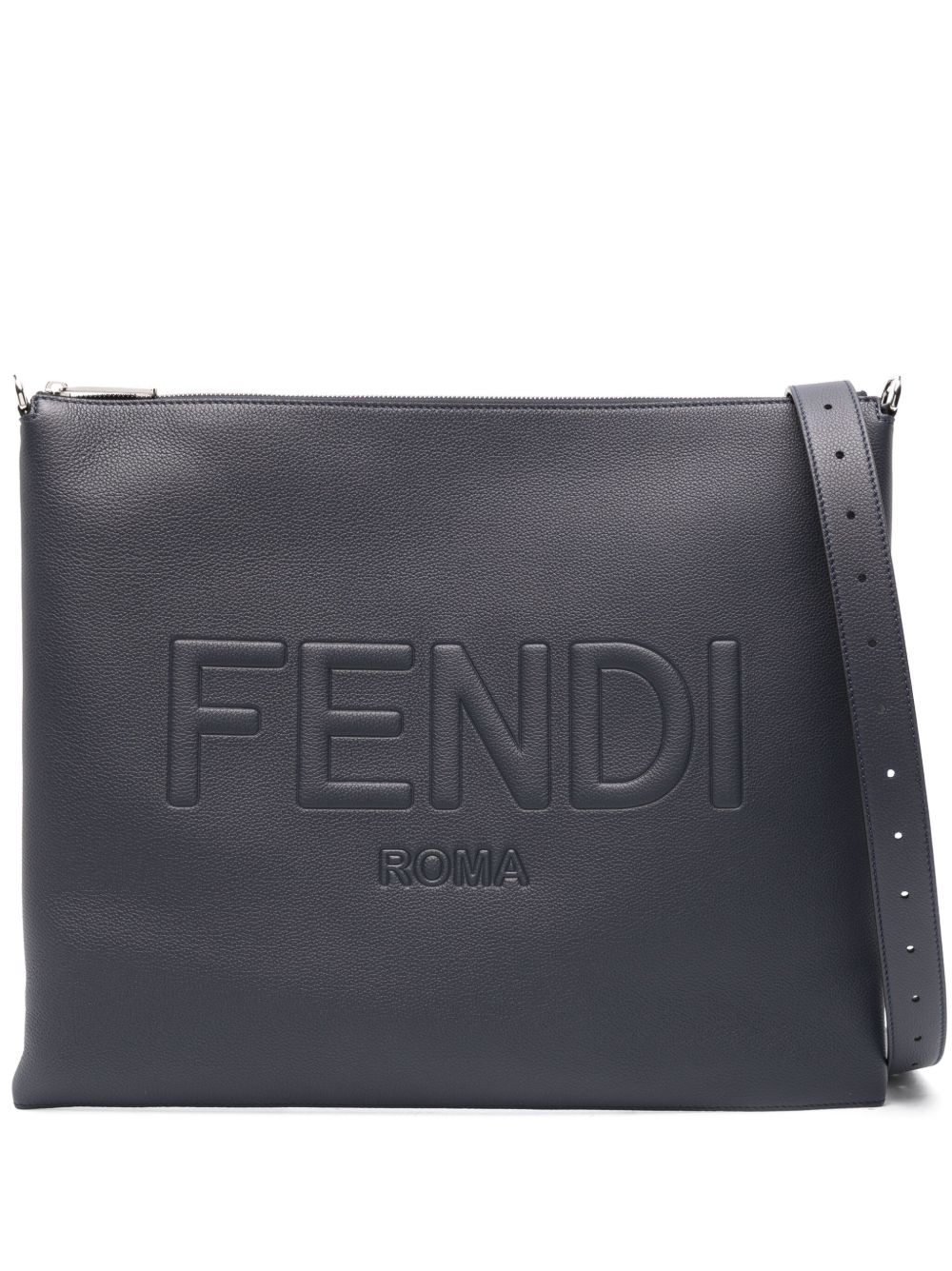 FENDI Fendi After 皮质单肩包 - 蓝色