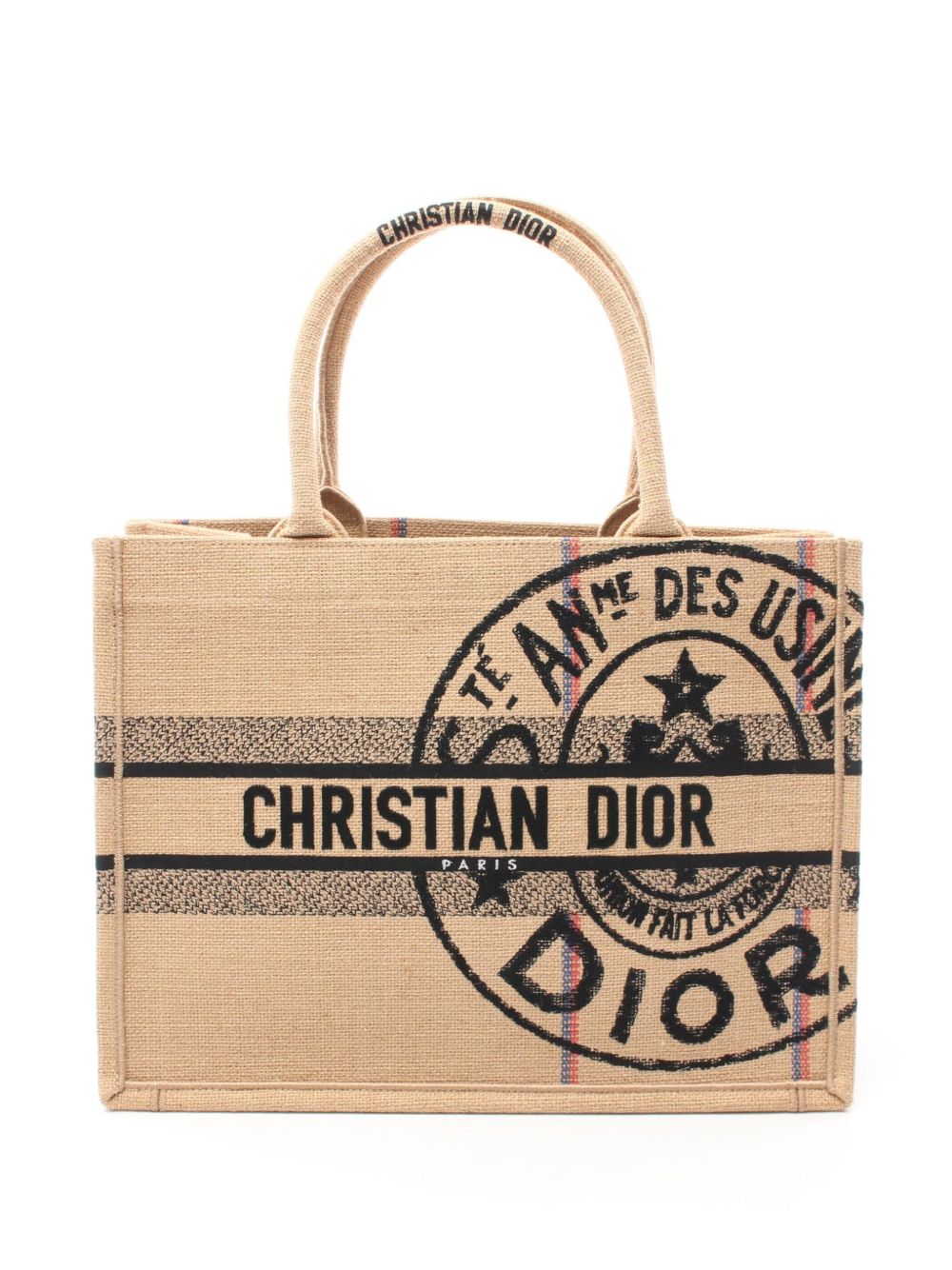 Christian Dior Pre-Owned Book 中号手提包（2010年代典藏款） - 中性色