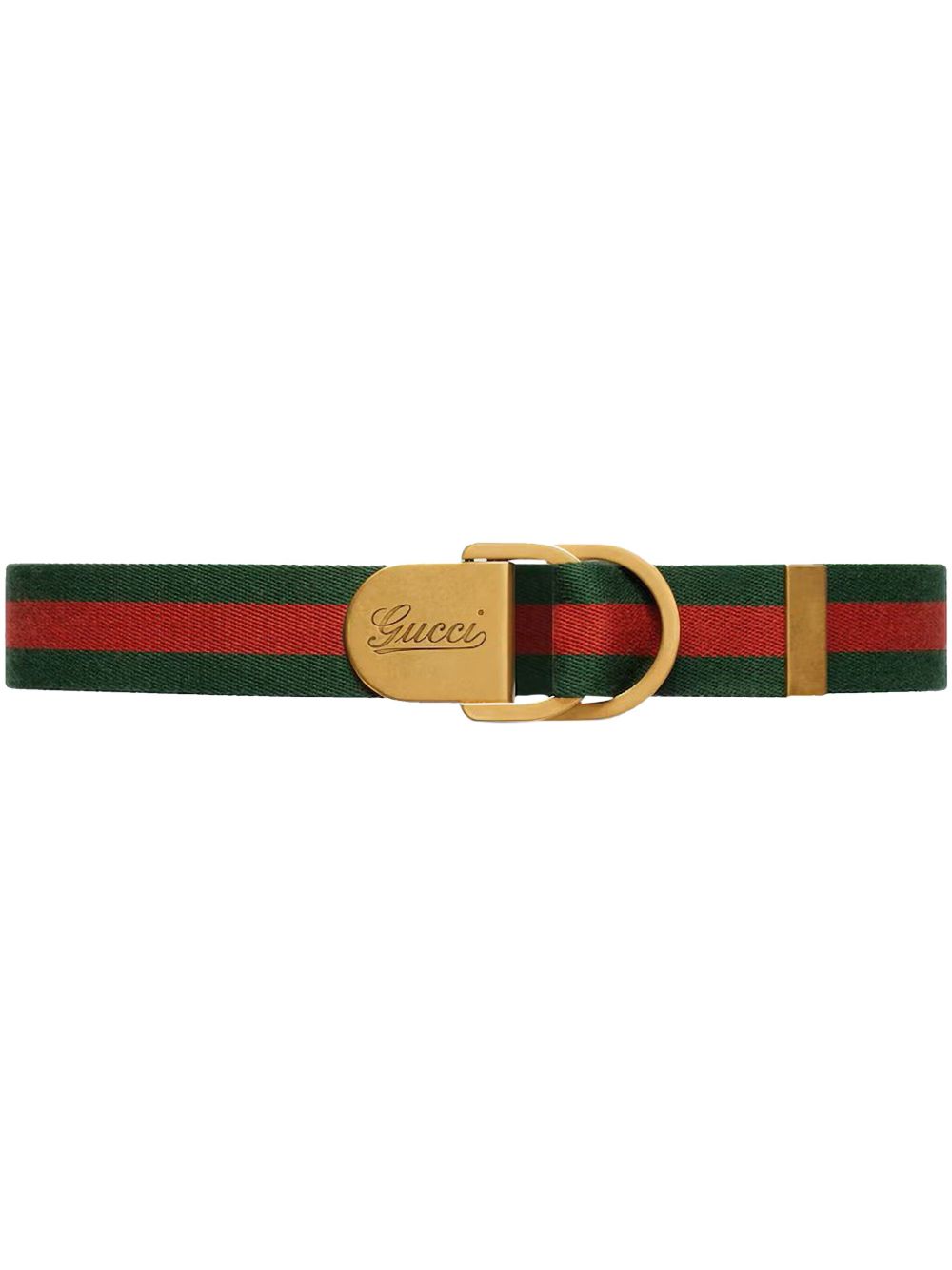 Gucci Web 腰带 - 绿色