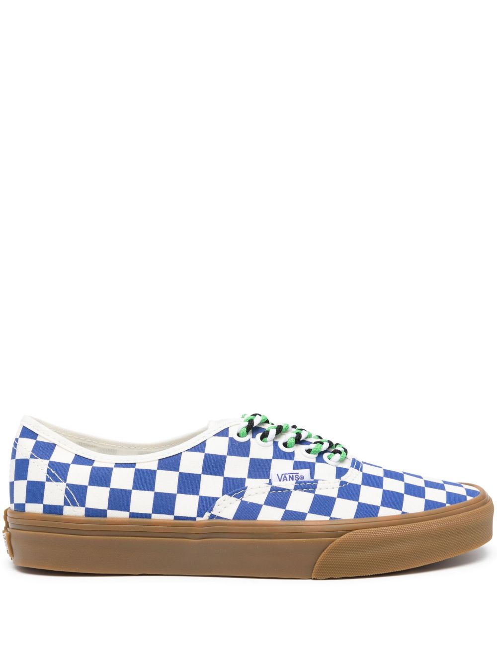 Vans 帆布格纹运动鞋 - 白色