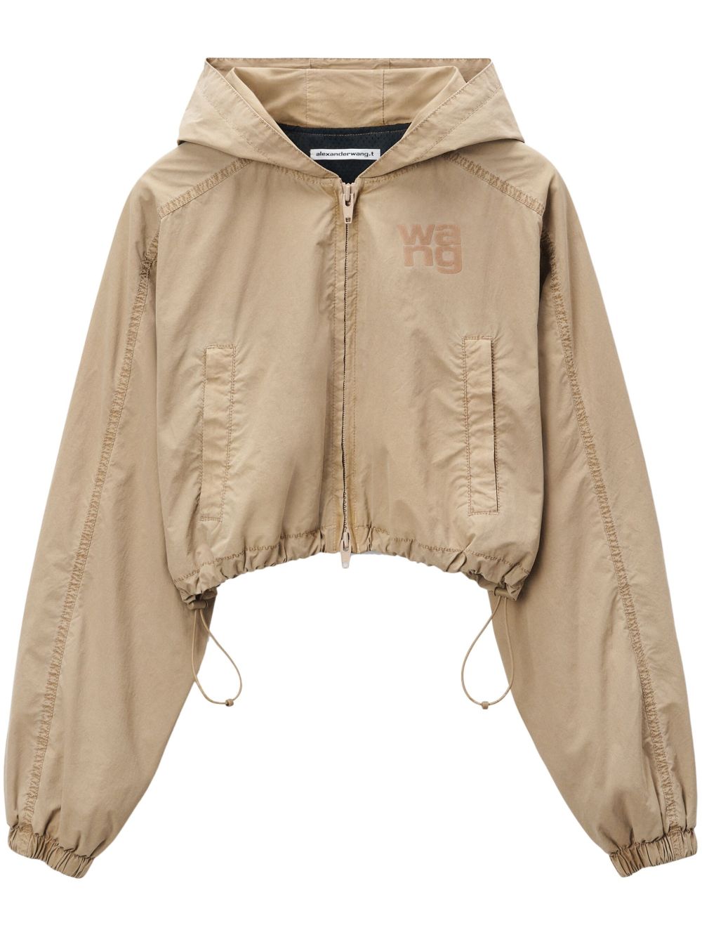 Alexander Wang 拉链连帽夹克 - 中性色