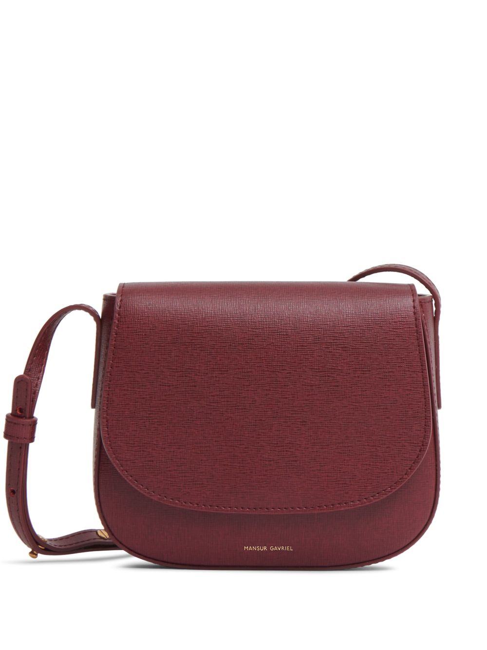 Mansur Gavriel 翻盖皮质迷你斜挎包 - 红色