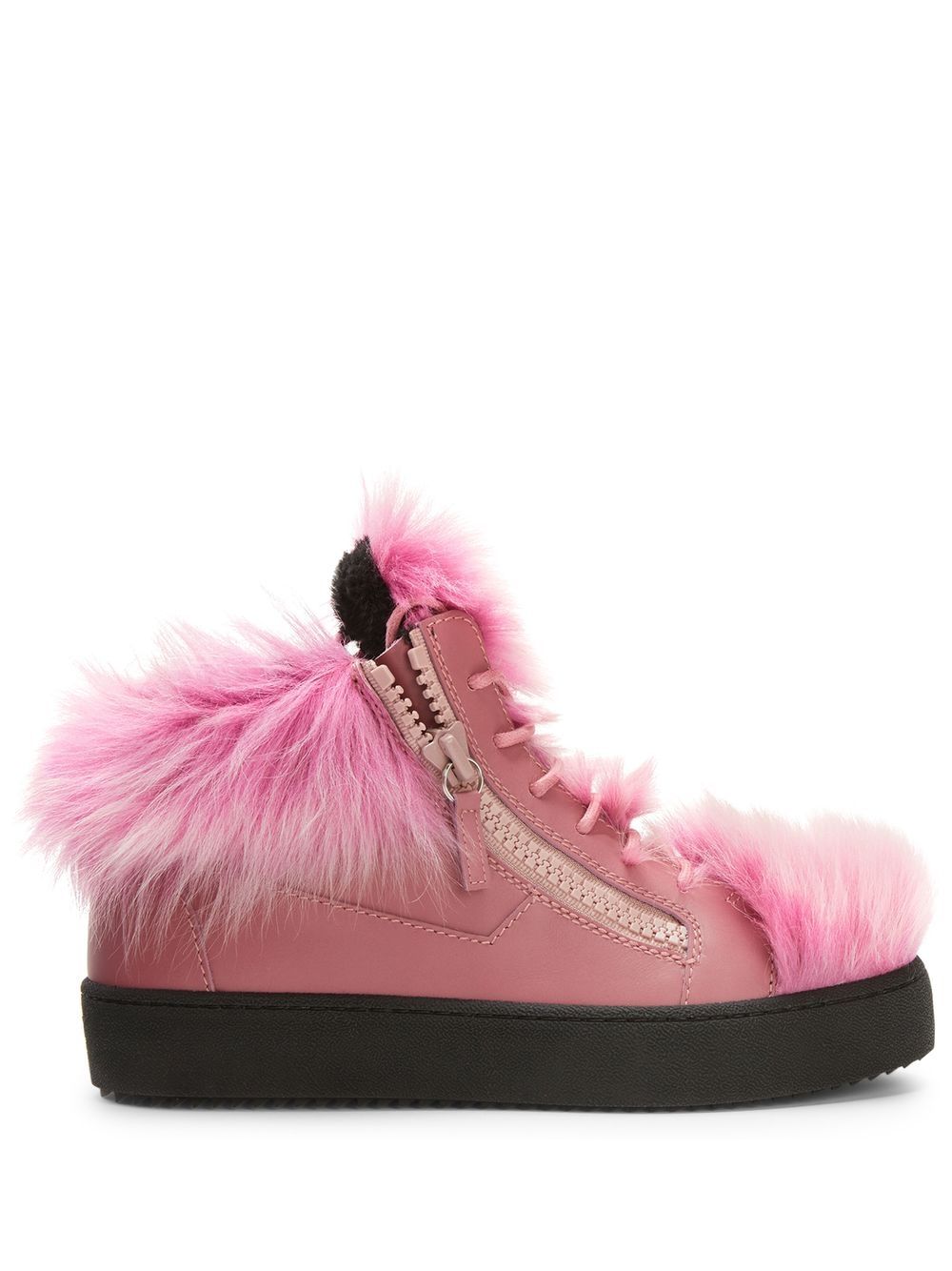 Giuseppe Zanotti Marlena Winter 中帮运动鞋 - 粉色