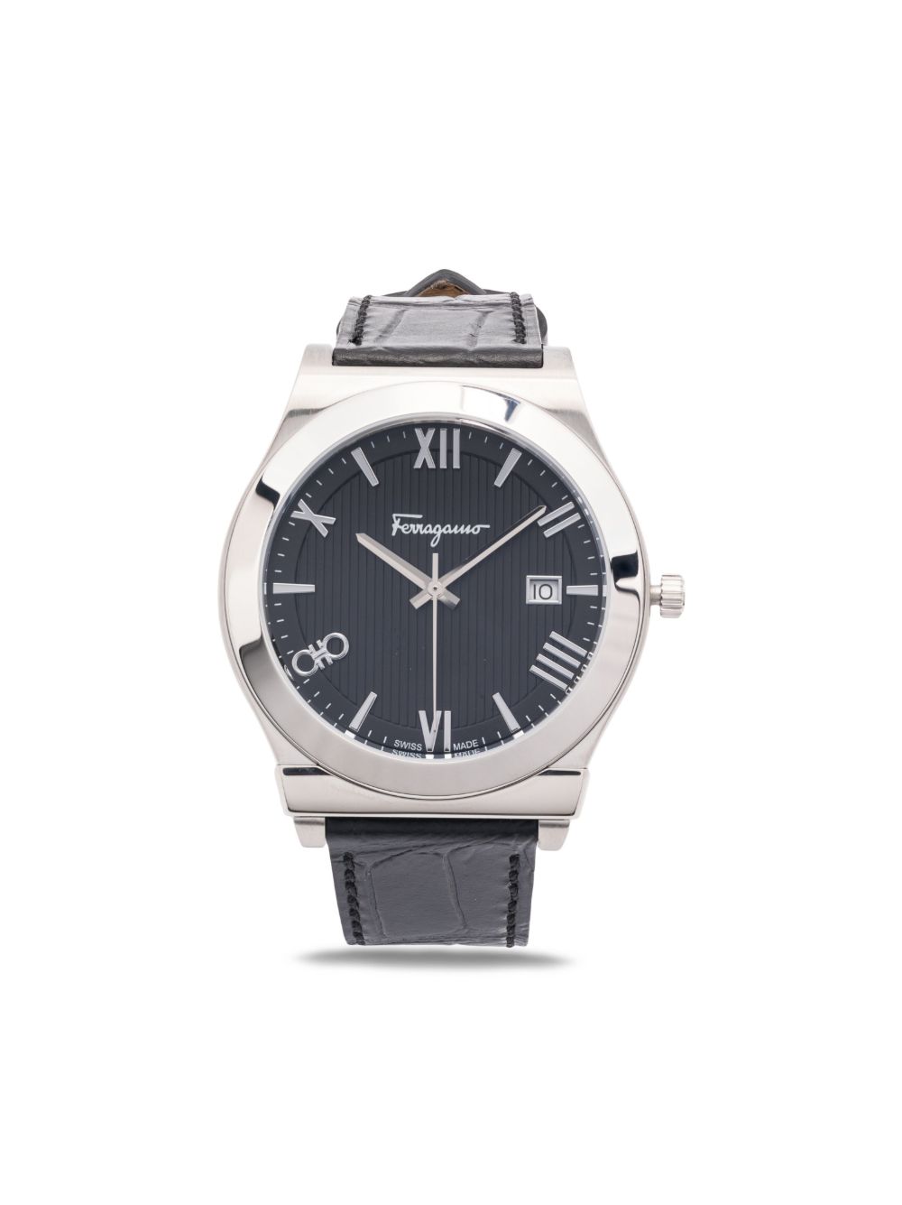 Ferragamo Gancini Gent 41毫米腕表 - 黑色