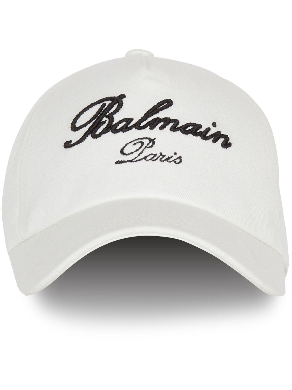 Balmain Signature 刺绣棒球帽 - 白色