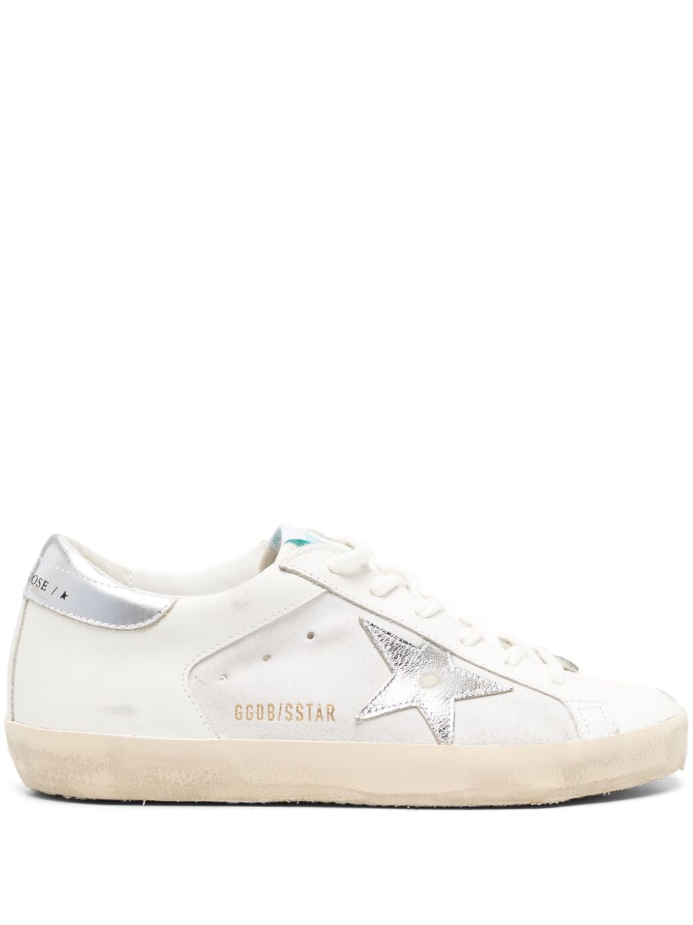 Golden Goose Super-Star 皮质运动鞋 - 白色