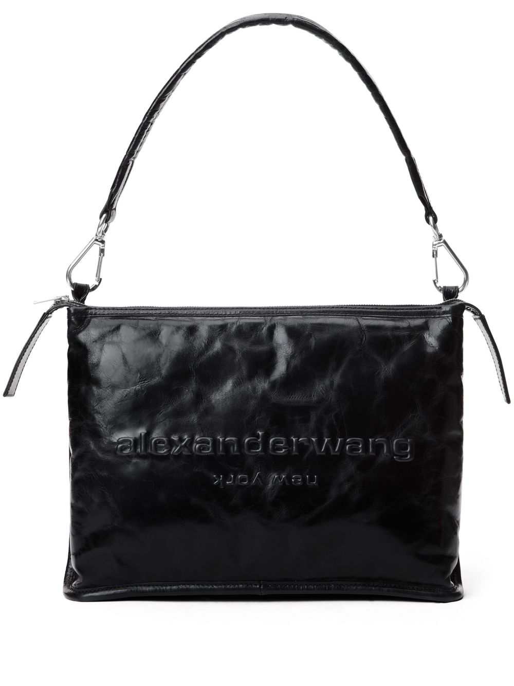 Alexander Wang Punch Tech 皮质单肩包 - 黑色