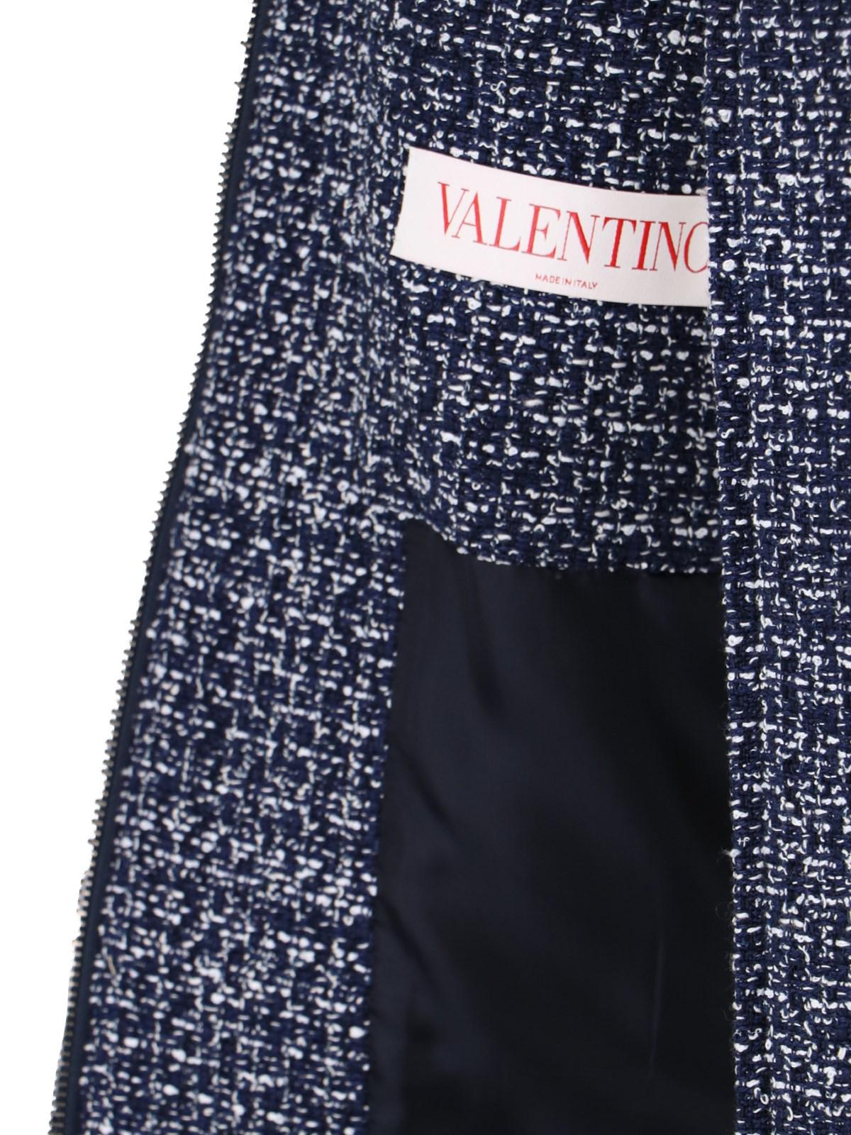 Valentino Garavani Vlogo Signature Tweed Bomber Jacket