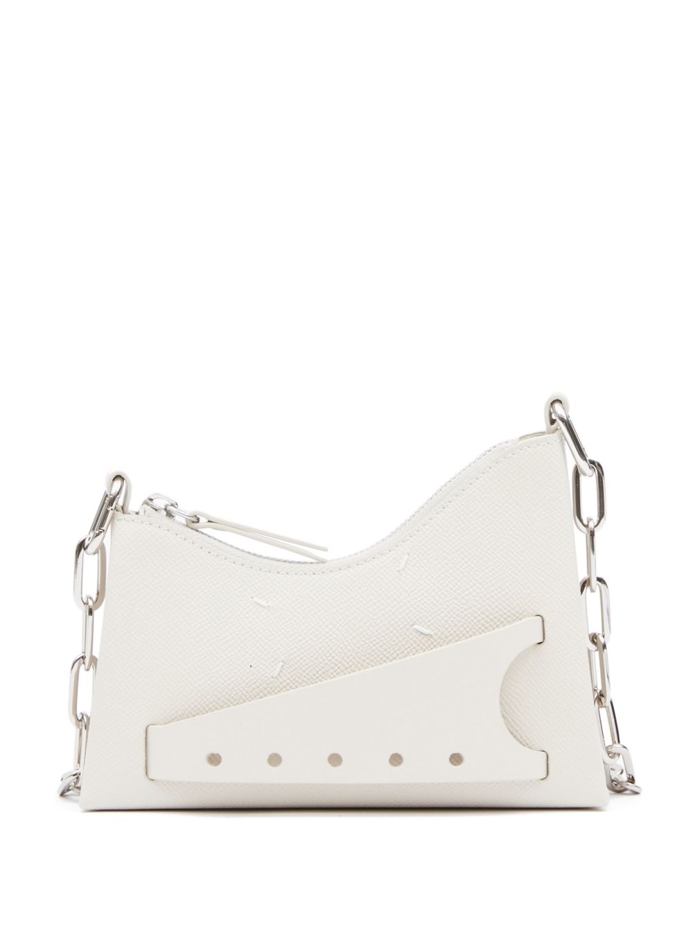 Maison Margiela Snatched 皮质迷你包 - 白色