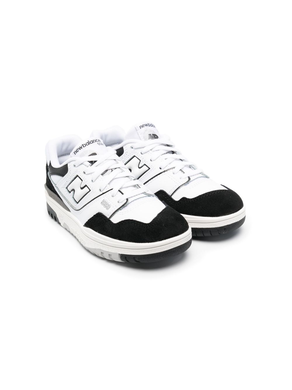 New Balance Kids 550 Bungee 系带运动鞋 - 白色