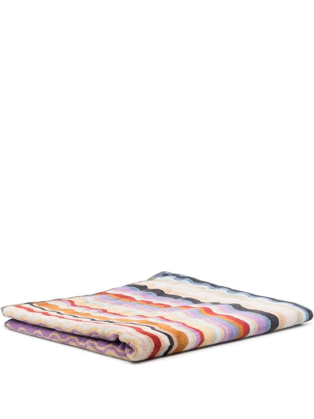 Missoni Home Bonnie 条纹浴巾 - 蓝色