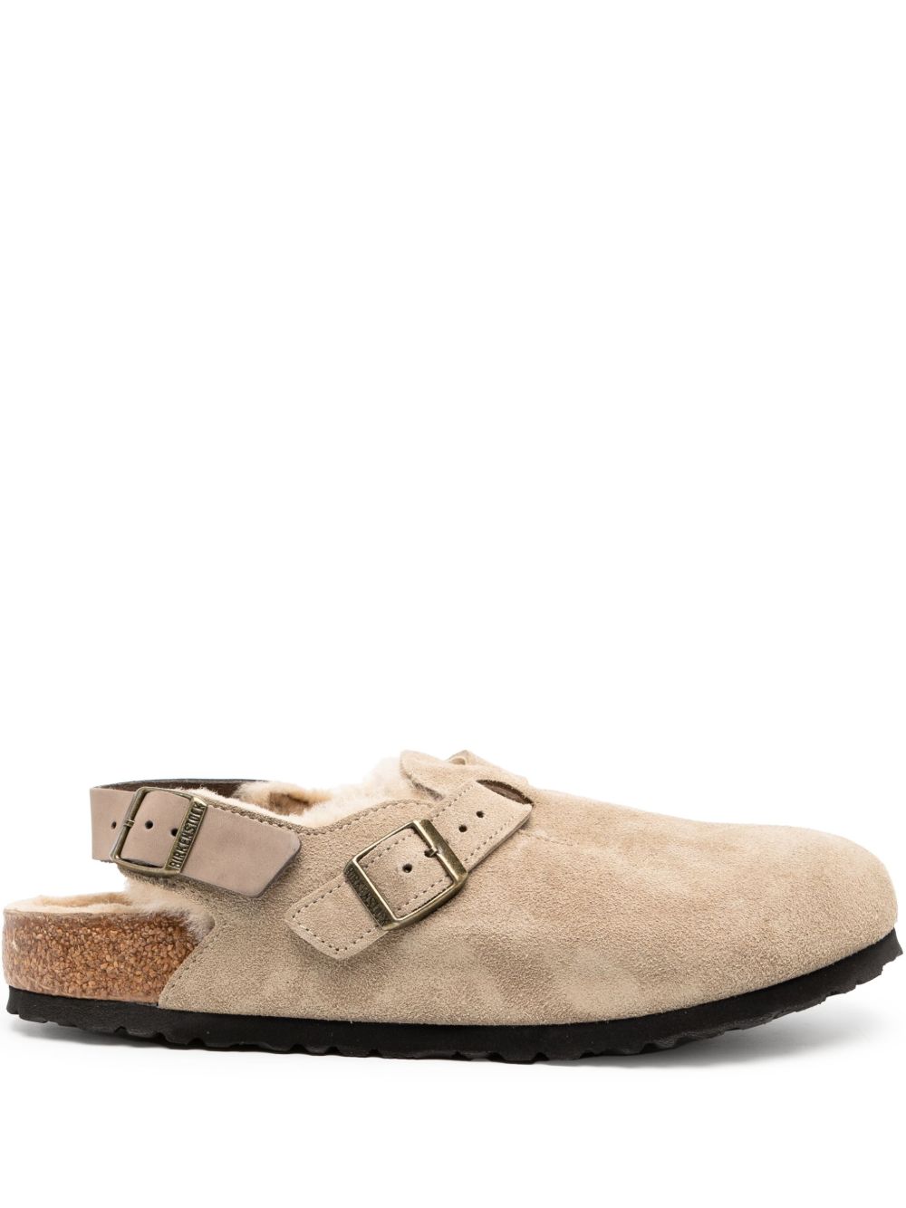 Birkenstock Boston 绒面皮凉鞋 - 中性色