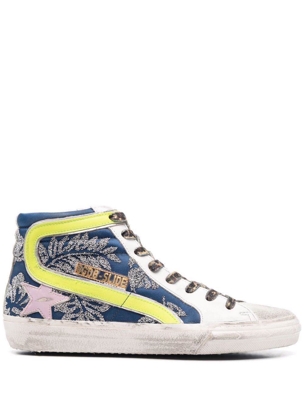 Golden Goose Slide 高帮板鞋 - 蓝色
