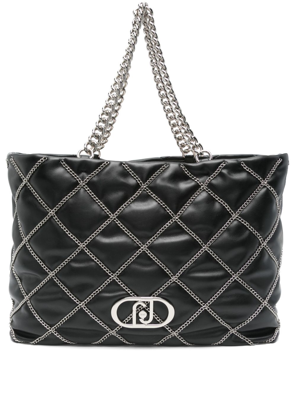 LIU JO diamond-quilted tote bag - 黑色