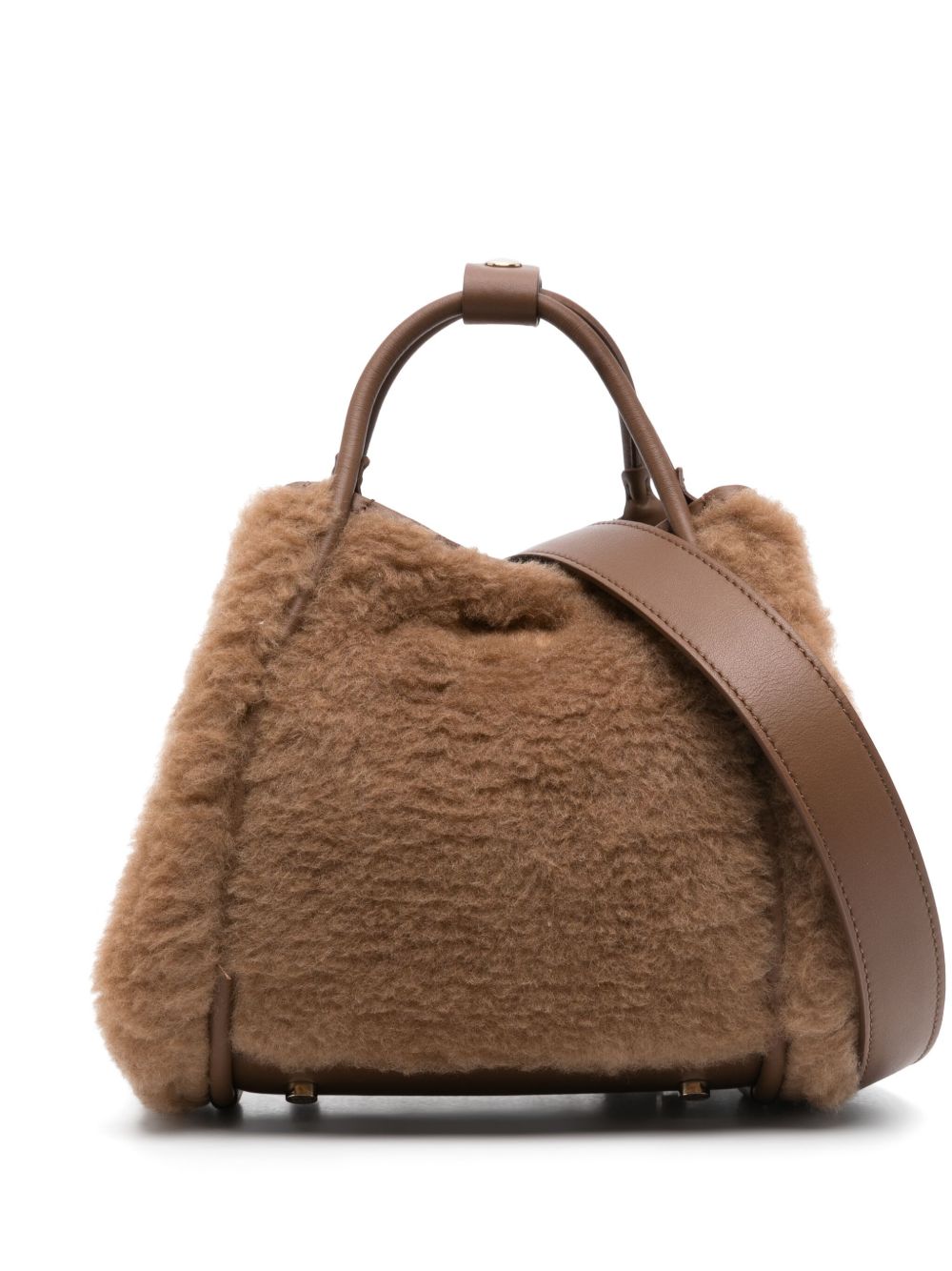 Max Mara 人造皮草手提包 - 褐色