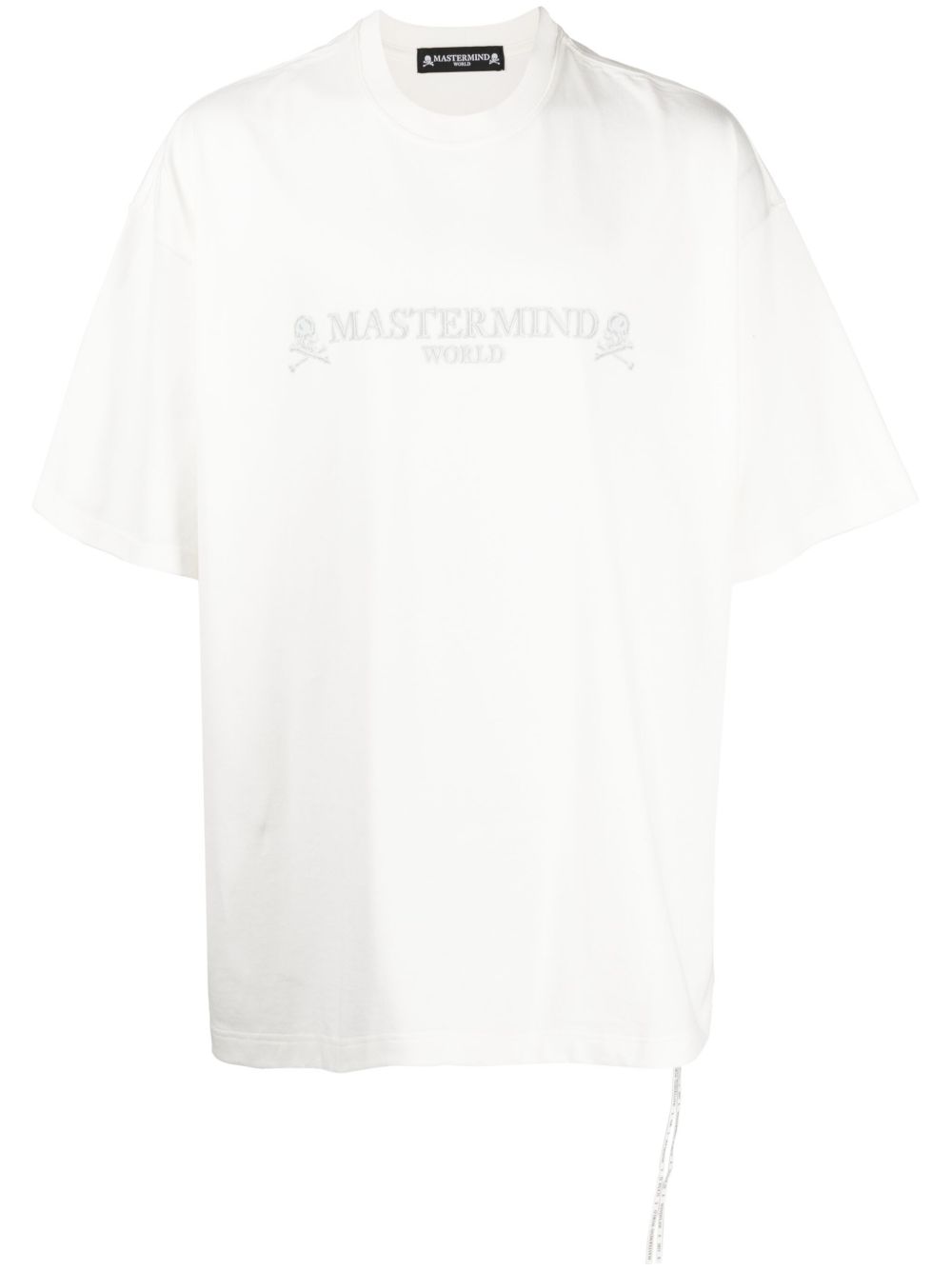 Mastermind World logo刺绣棉T恤 - 白色