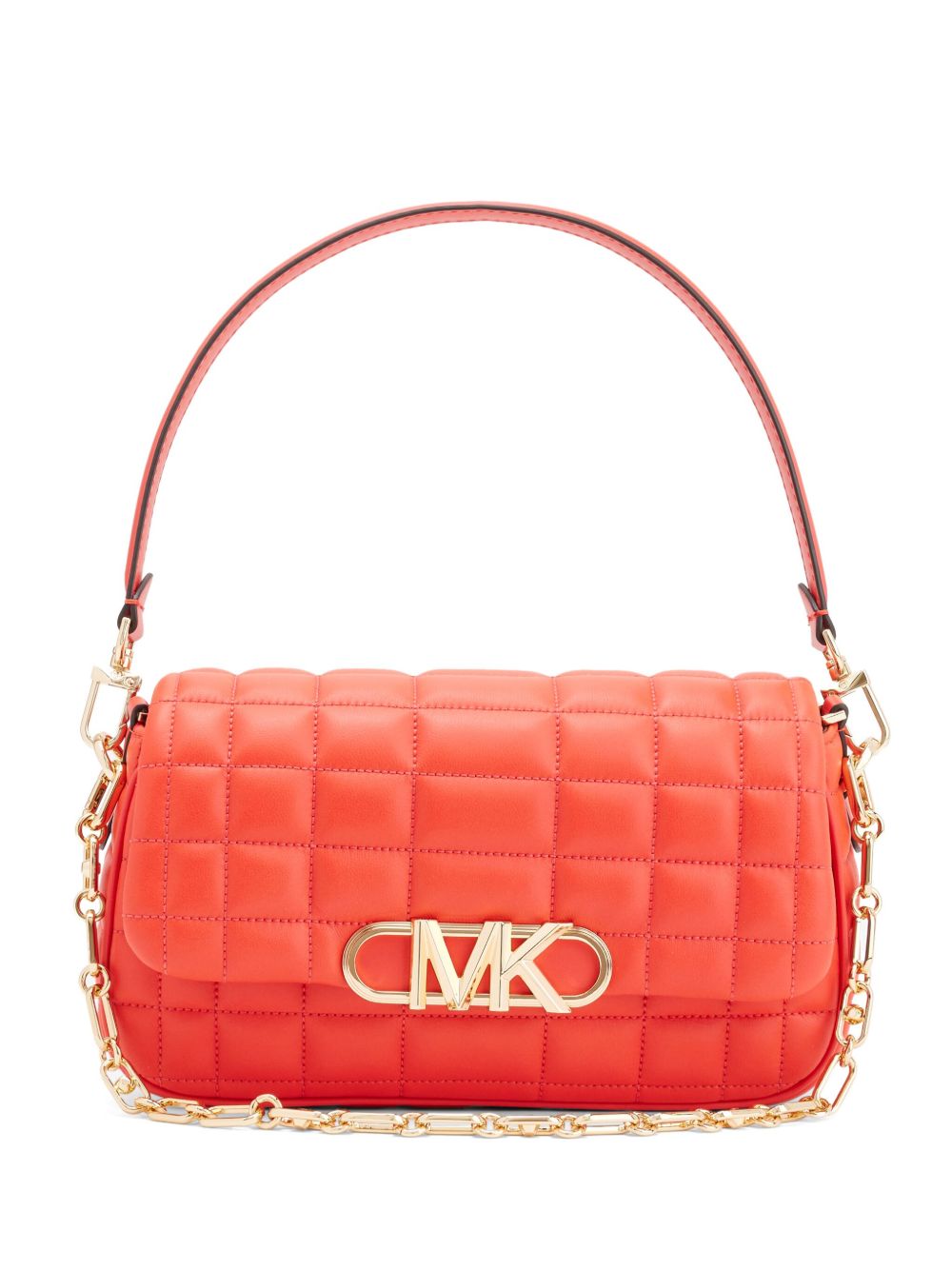 Michael Kors Parker 绗缝中号单肩包 - 粉色