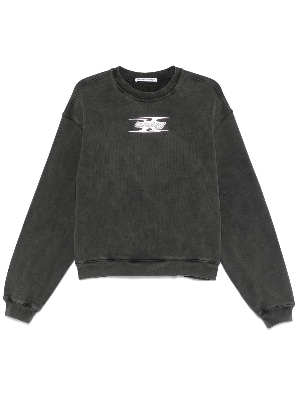 Alexander Wang 刀片形logo卫衣 - 灰色
