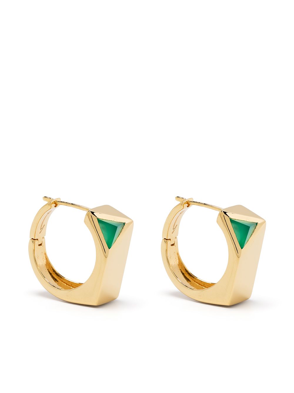 Capsule Eleven Jewel Beneath 图章耳环 - 金色