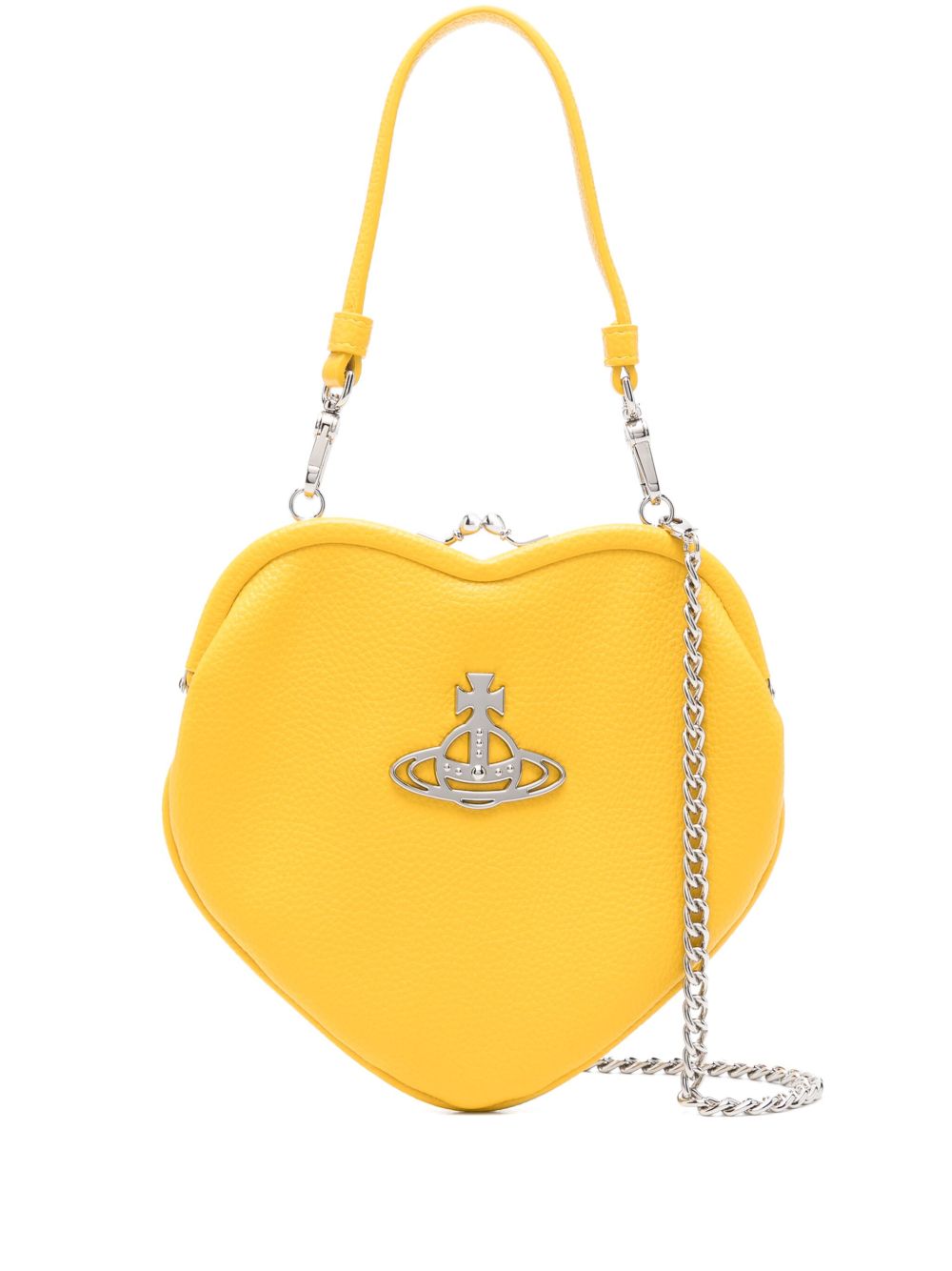 Vivienne Westwood Belle Heart 手提包 - 黄色