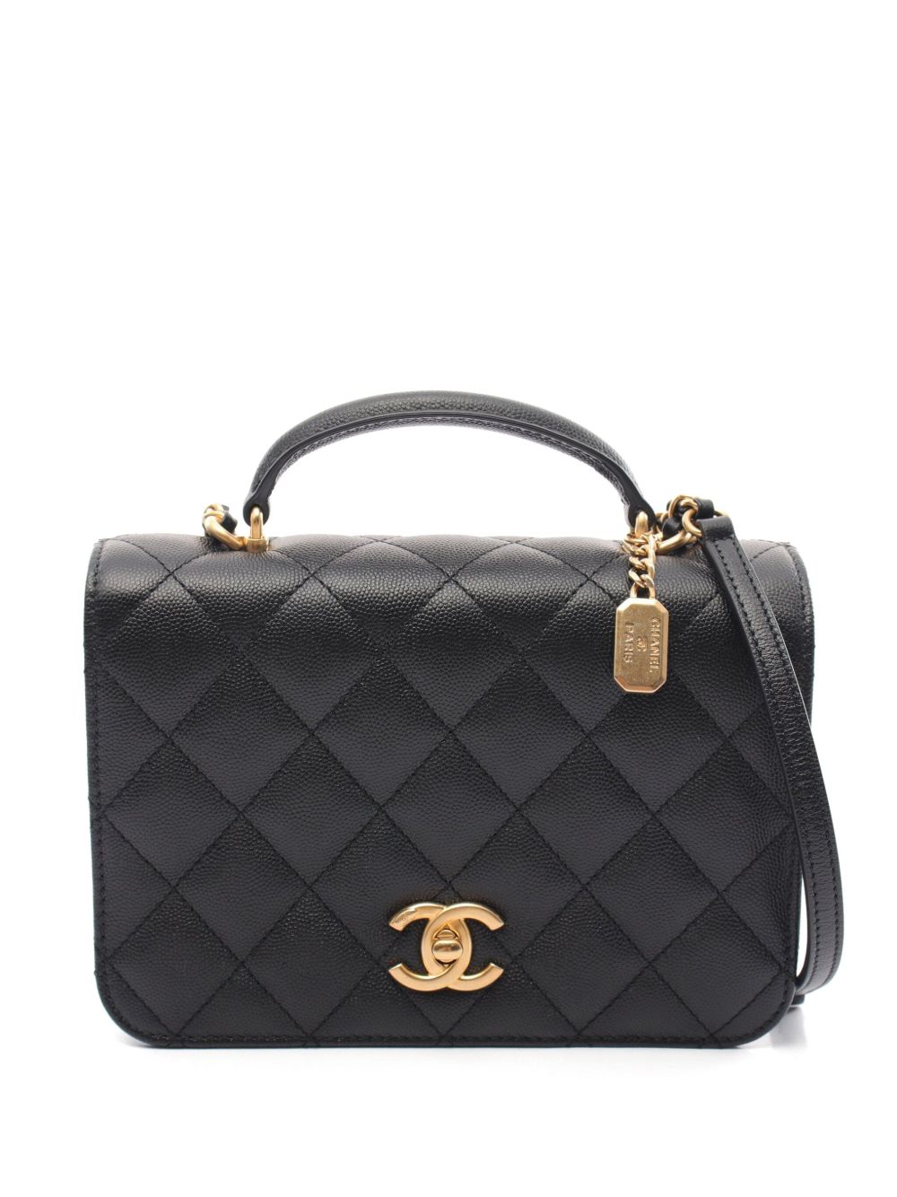CHANEL Pre-Owned 23B 迷你手提包（2021年典藏款） - 黑色