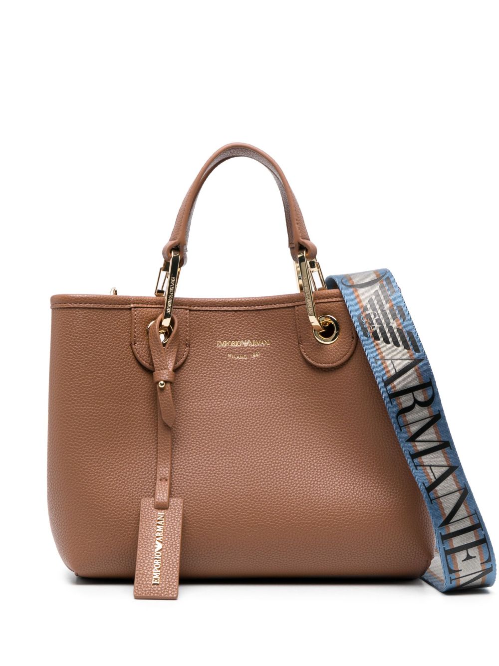 Emporio Armani MyEA 中号托特包 - 褐色