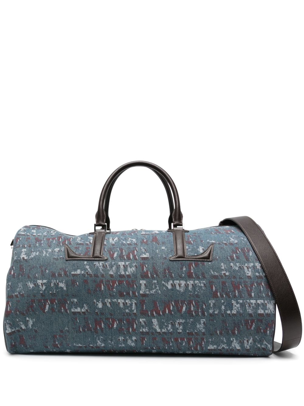 Lanvin x Future 经典图案牛仔旅行包 - 蓝色