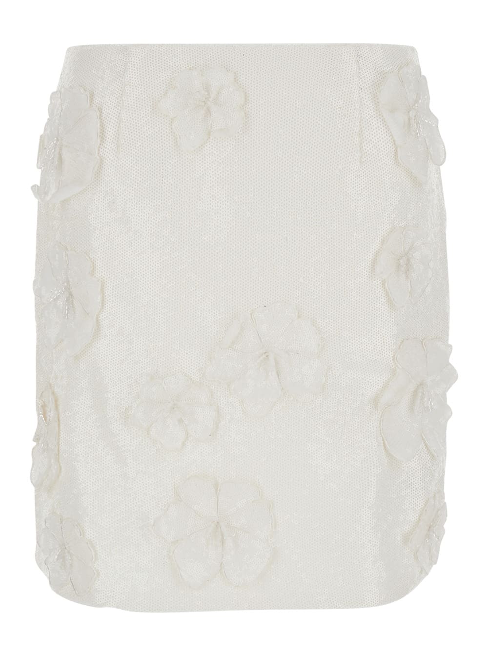 Rotate by Birger Christensen Sequin Flower Skirt