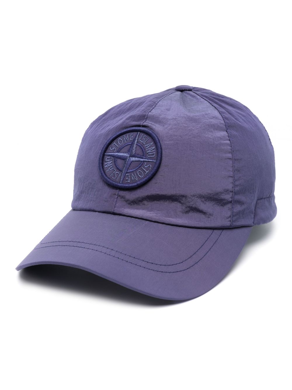 Stone Island 罗盘刺绣棒球帽 - 紫色