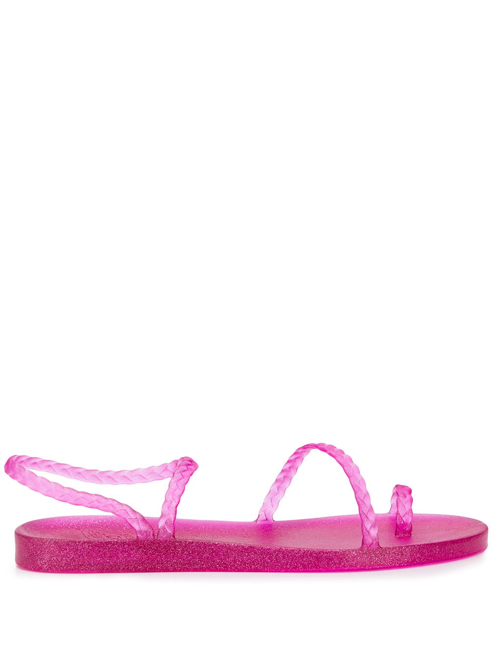 Ancient Greek Sandals Eleftheria 金葱凉鞋 - 粉色