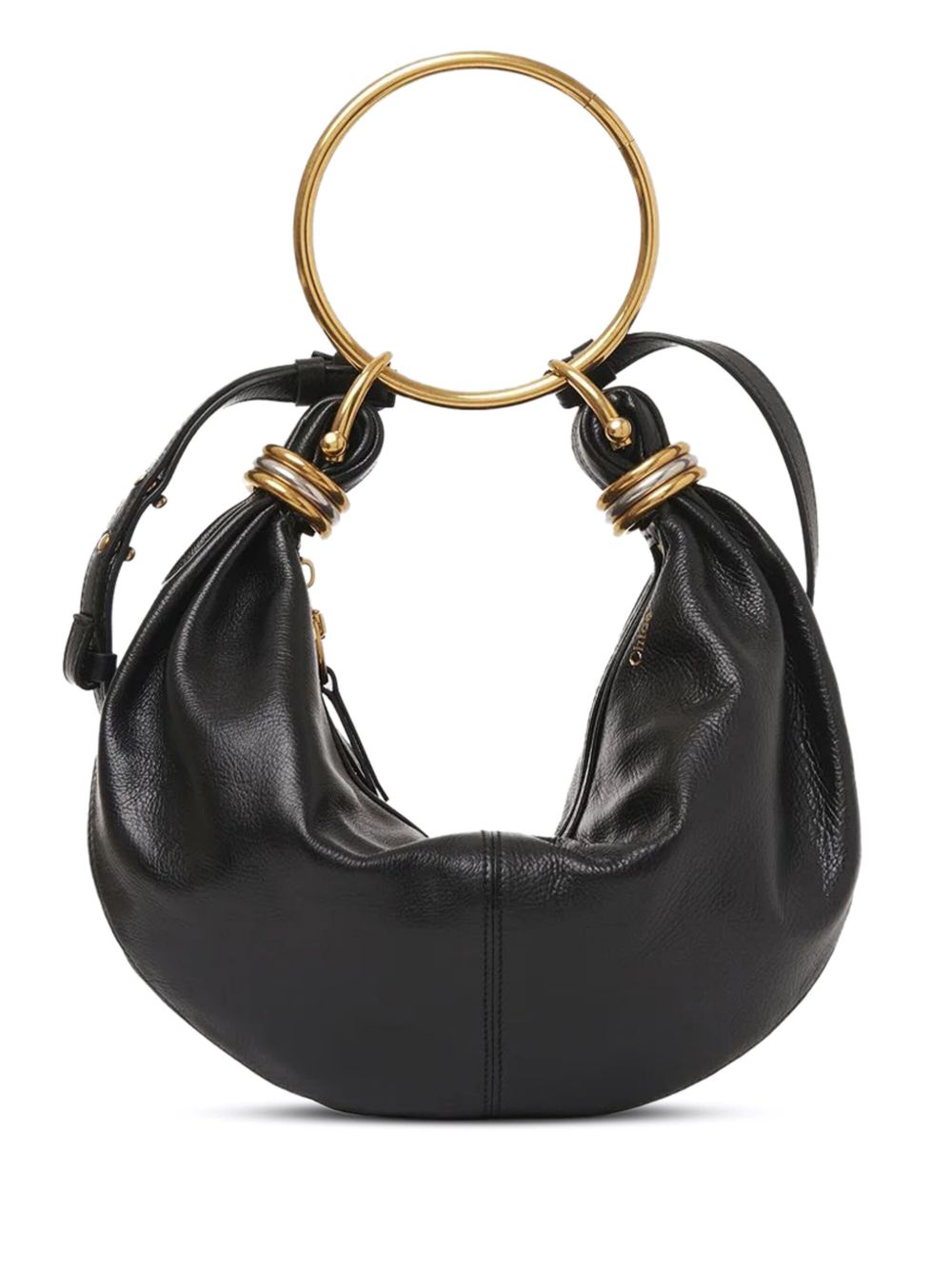 Chloé Bracelet Hobo 小号单肩包 - 黑色