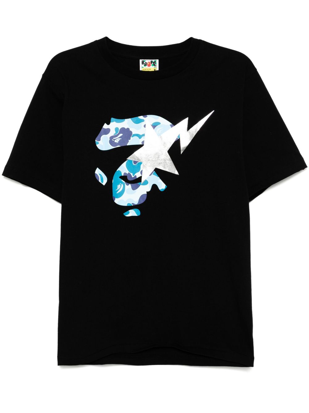 A BATHING APE® Abc Camo Ape Face STA T恤 - 黑色