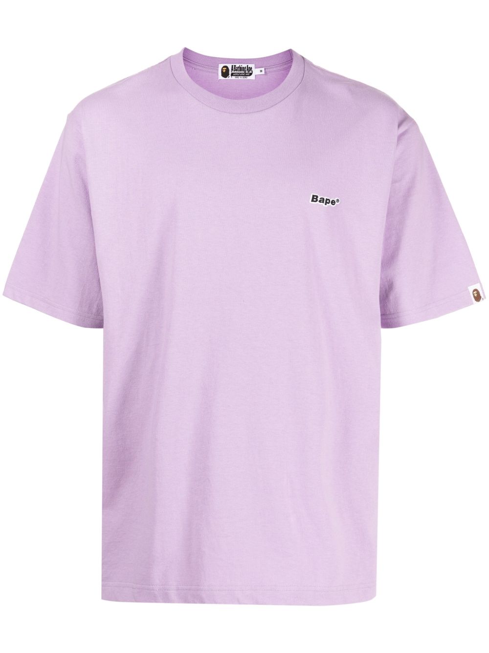 A BATHING APE® logo贴花棉T恤 - 紫色