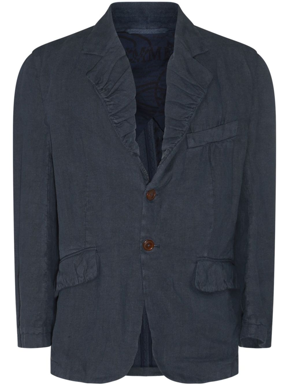 Vivienne Westwood gathered lapels blazer - 蓝色