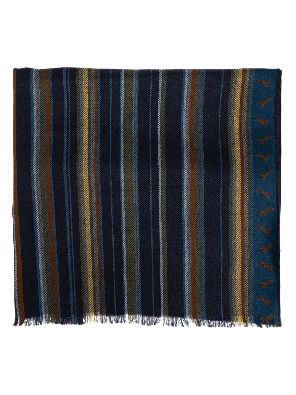 Paul Smith City Stripe scarf - 蓝色
