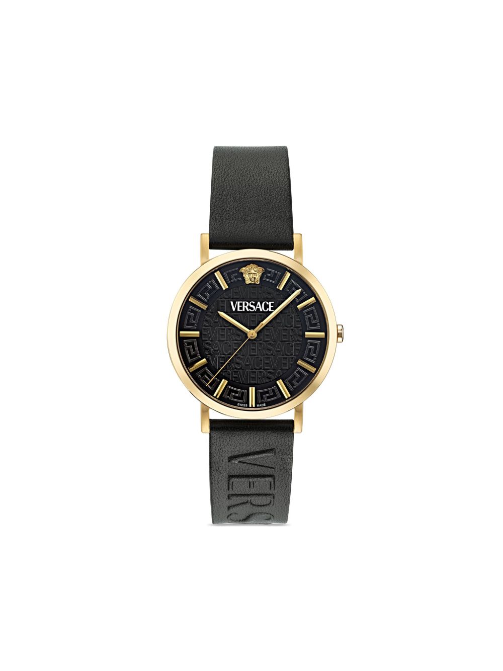 Versace Greca Slim 40毫米腕表 - 黑色