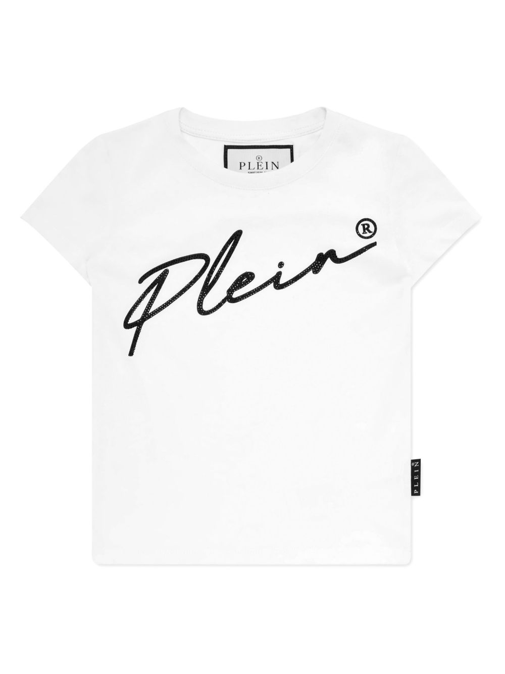 Philipp Plein Junior logo印花T恤 - 白色