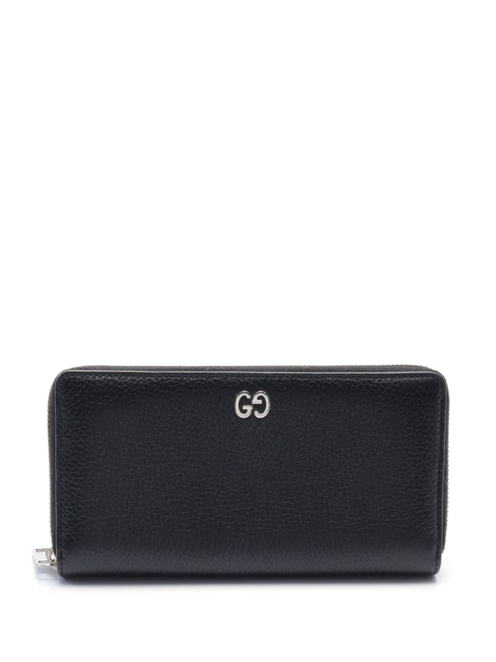 Gucci Pre-Owned Double G 长款钱包（2010年代典藏款） - 黑色