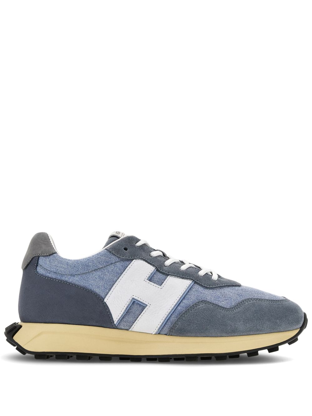 Hogan H601 系带绒面皮运动鞋 - 蓝色