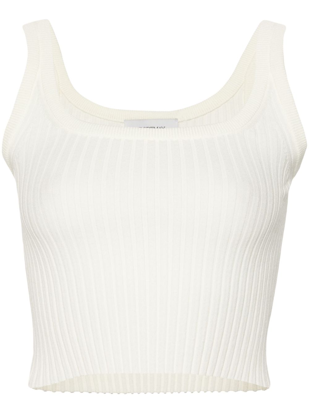 Sportmax Papilla 罗纹坦克背心 - 中性色