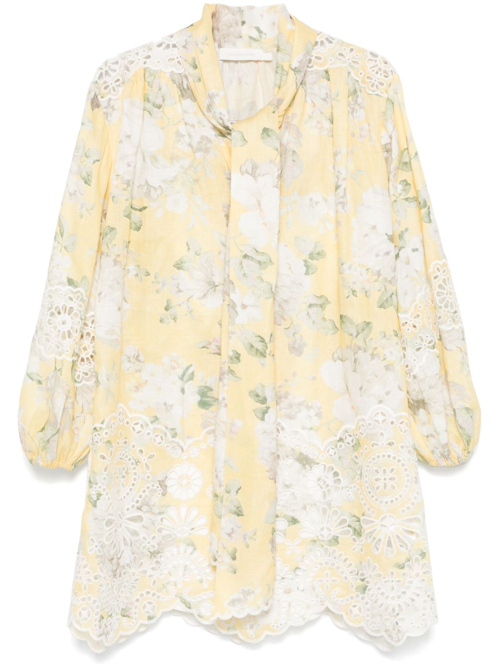 ZIMMERMANN Acacia 迷你连衣裙 - 黄色