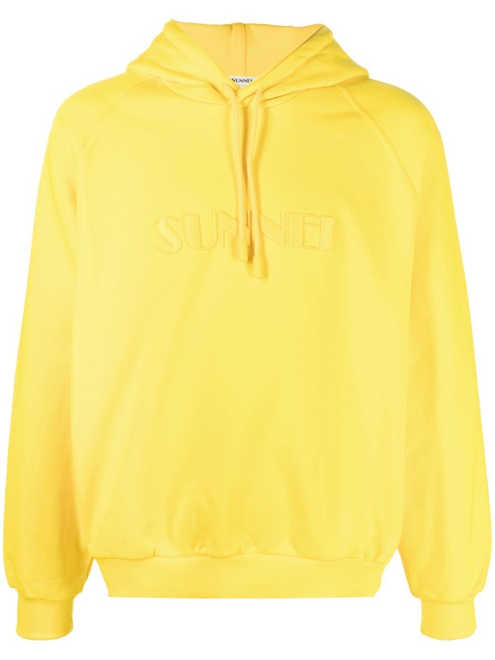 Sunnei logo抽绳连帽衫 - 黄色