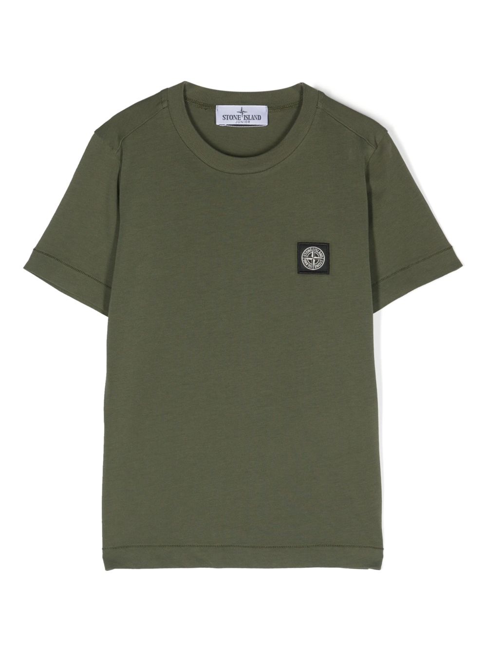 Stone Island Junior Compass 图案棉T恤 - 绿色